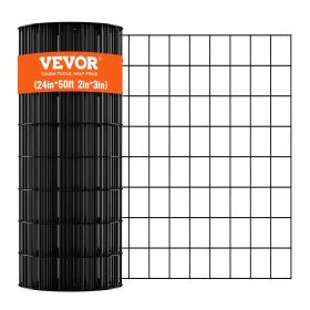 VEVOR Hardware Cloth, 24'' x 50' Galvanized Wire Mesh Roll, 16 Gauge Chicken Wire Fence Roll, Vinyl Coating Metal Wire Mesh for Chicken Coop Barr