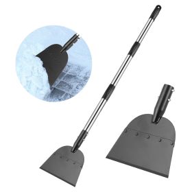 53In Flat Snow Shovel Ice Scraper Manganese Steel Snow Ice Chopper for Walkway Pathway Driveway Ice Removal Gardening Cleaning Scraper Shovel for