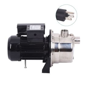 0.75HP Shallow Well Jet Pump 427GPH 115V Max Head 114FT Stainless Steel Shallow Well Jet Pump for Gardens Lawns Farms