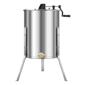 Manual Honey Extractor 4/6 Frame Beekeeping Honeycomb Spinner Stainless Steel