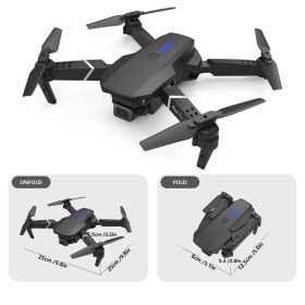 E88 Remote-controlled Drone Toy (Color: Black)