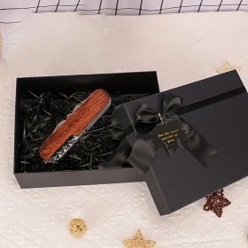 Premium Quality Swiss Multi-Tool Classic Multi-Tool Men'S Pocket Knife - Pack 11 Tools In Your Pocket (Color: Log red (gift box))