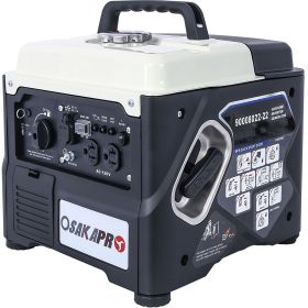 Portable Inverter Generator,1200W ultra-quiet gas engine, EPA Compliant, Eco-Mode Feature, Ultra Lightweight for Backup Home Use & Camping (Color: as pic)